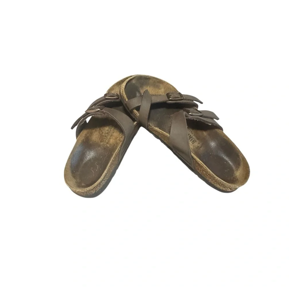 Birkenstock Mayari Sandals Women’s 5-5.5 Brown Birko-Flor Boho Beach Toe Loop